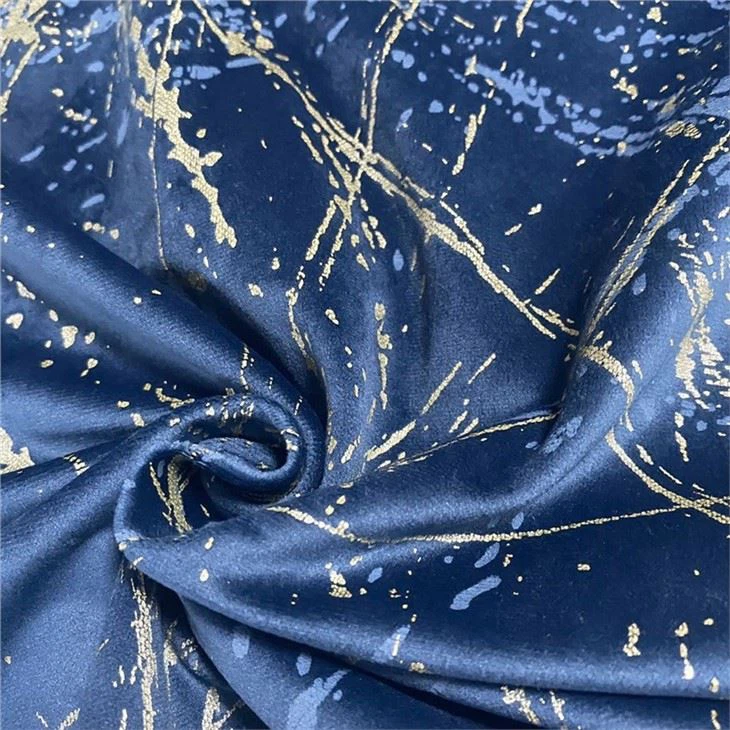 Velvet Print Curtains