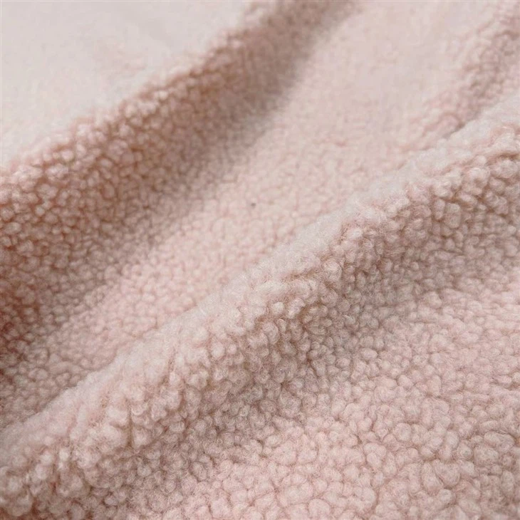 Haoyang Fur Factory Item No. HY202301 High Quality Sherpa Pile Shell Fabrics For Making Pile Jackets Coats 100% Polyester