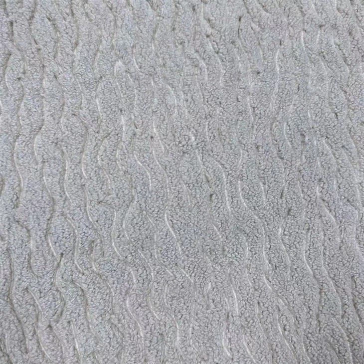 Winter Embossed Faux fur Fabric Berber Fleece 100% Polyester For Jacket Pajama Blanket